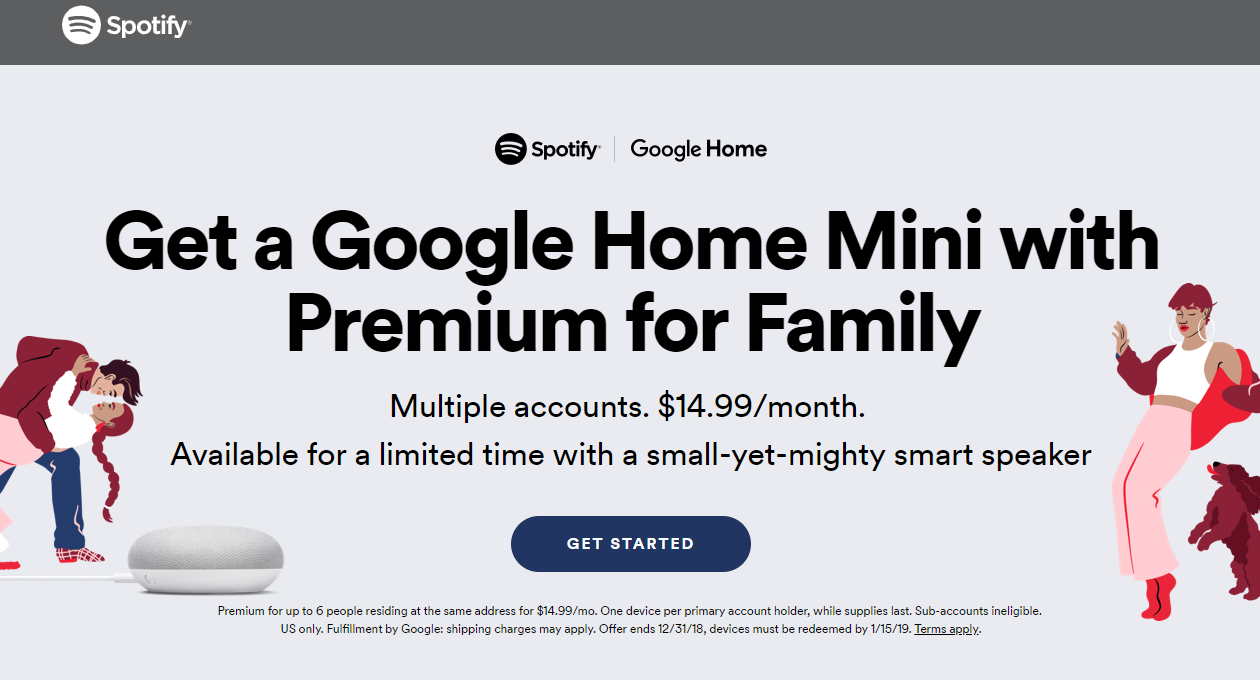 Spotify Google Mini Home Free
